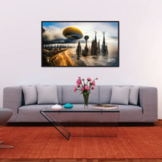 Futuristic Metropolis Poster