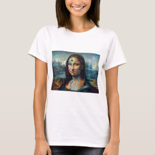 Futuristic Mona Lisa Ladies T-Shirt 