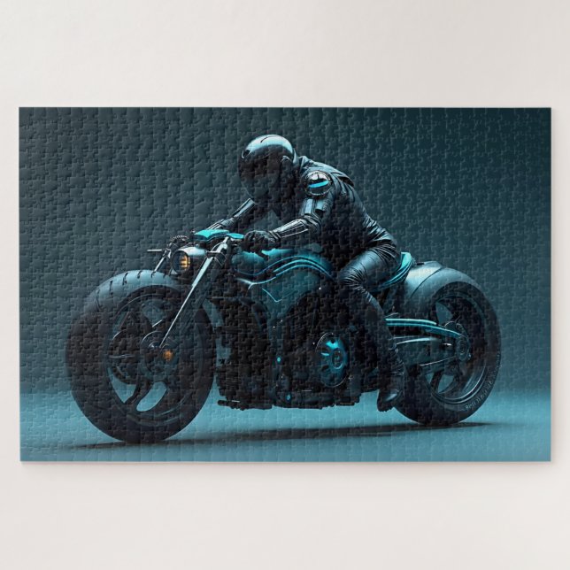 Futuristic Motorcycle Jigsaw Puzzle (Horizontal)