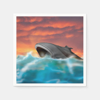 Futuristic Navy Submarine Illustration. Napkin