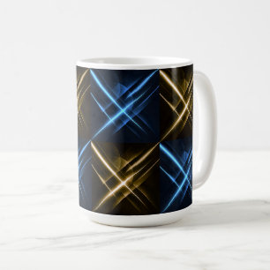 Futuristic Neon Geometric Coffee Mug