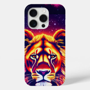 Futuristic Neon Lioness Celestial Phone Case