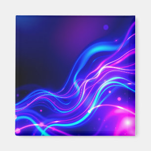 Futuristic Neon Liquid Waves – Electric Energy Flo Magnet