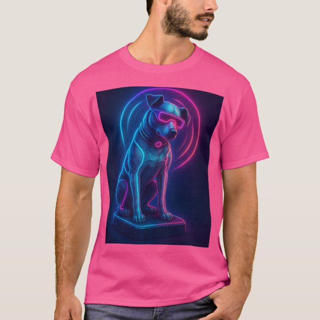 Futuristic Nipper RCA Victor Dog T-Shirt (Front)