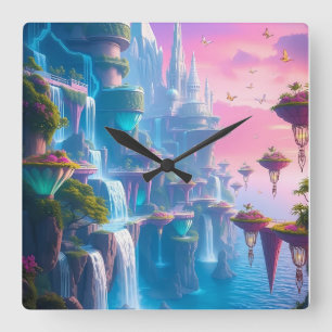 Futuristic planet clock