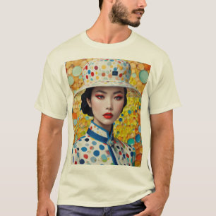 Futuristic Pop Elegance – Avant-Garde T-Shirt Desi