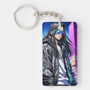Futuristic Pop Star 0001 Key Ring