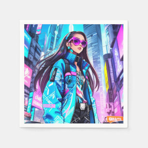 Futuristic Pop Star 0002 Napkin
