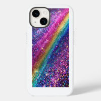 Futuristic Rainbow Pixel Sparkle Gradient Luxury M