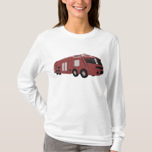 Futuristic Red Sci-Fi Command Vehicle T-Shirt