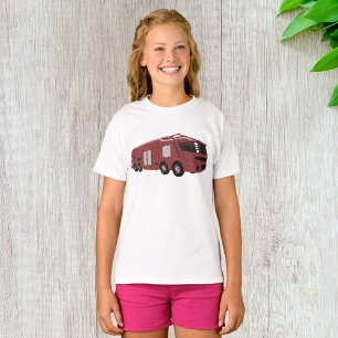 Futuristic Red Sci-Fi Command Vehicle T-Shirt