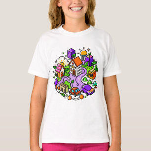 Futuristic Ride: Psychedelic Car Journey T-Shirt
