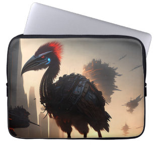 Futuristic Robot Australian Emu, Laptop Sleeve