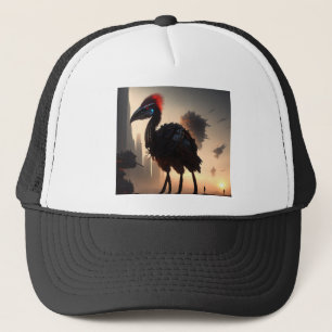Futuristic Robot Australian Emu, Truckers Hat