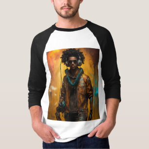 Futuristic Robot DJ T-Shirt – Ignite Your Sound