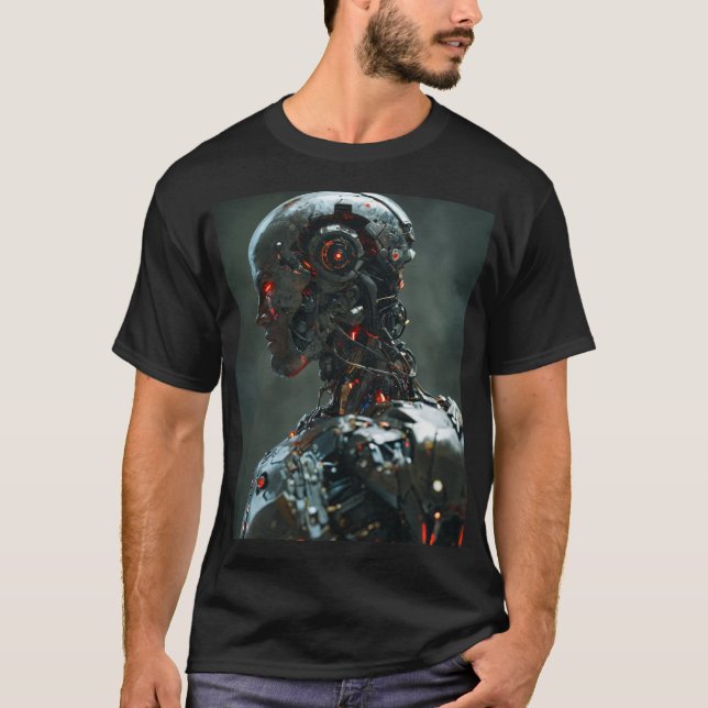 Futuristic Robot T-Shirt (Front)