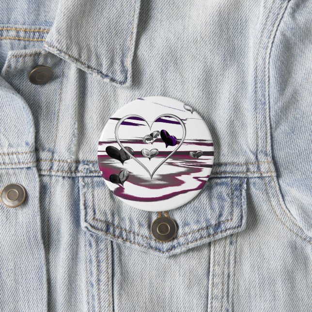 Futuristic Romance 7.5 Cm Round Badge (In Situ)