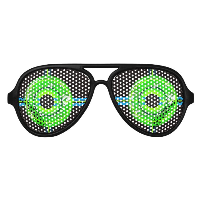 Futuristic Sci Fi Costume Pinhole Glasses (Front)