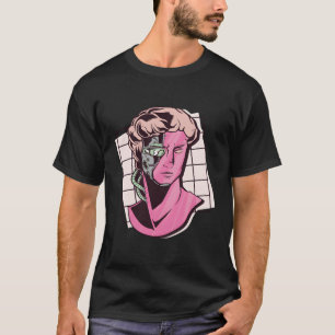 Futuristic Sculpture Half-Face T-Shirt