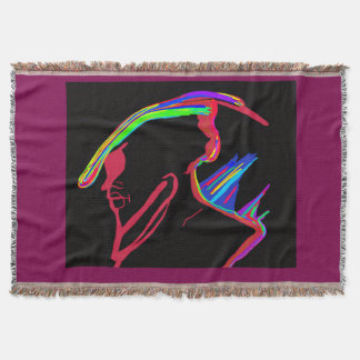 Futuristic Sentinel Throw Blanket