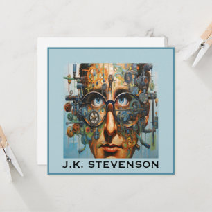 FUTURISTIC Small Sign, Stationery, Invitation