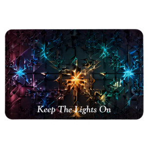 Futuristic Space Laser Light Show Magnet