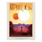 Futuristic Space Poster – Planet Kepler 16B