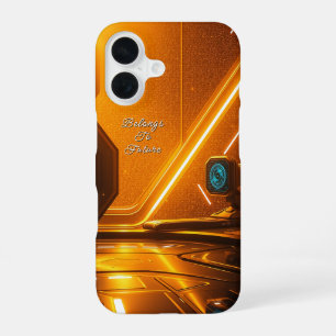 Futuristic Space Station Interior iPhone 16 Case