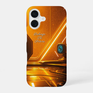 Futuristic Space Station Interior iPhone 16 Case