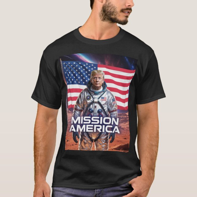 Futuristic Space Theme T-Shirt (Front)