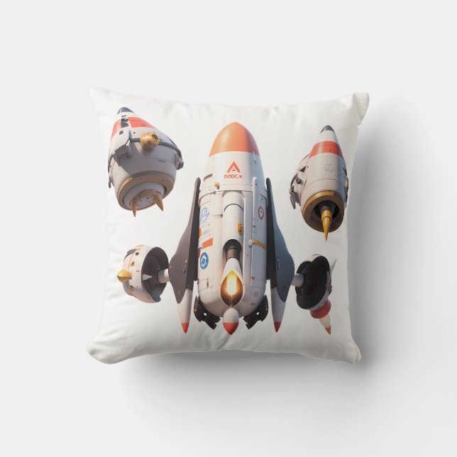 Futuristic Spacecraft Design Detachable Modules Cushion (Front)