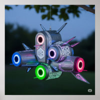 Futuristic Spaceship Birdhouse