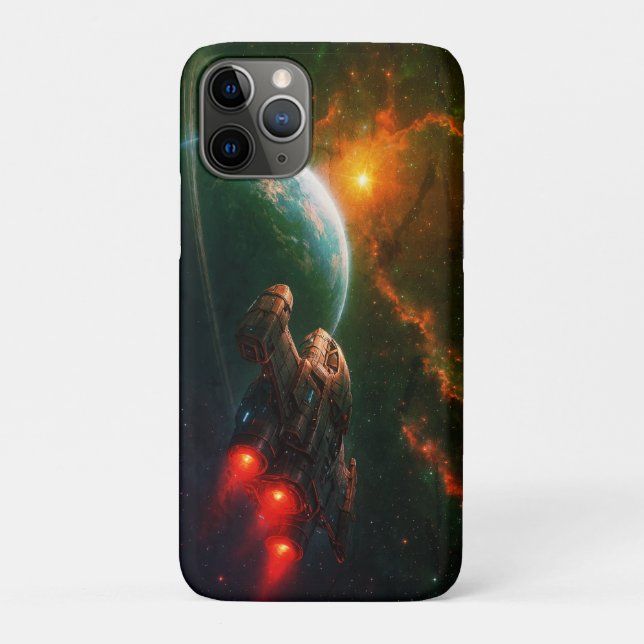 Futuristic Spaceship Case-Mate iPhone Case (Back)