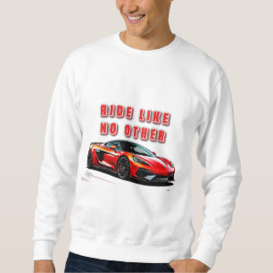 Futuristic Sports Car and Motivational Quote Sweatshirt