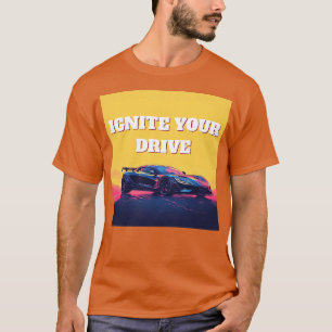 🚀 Futuristic Sports Car Gradient Speed Art T-Shirt