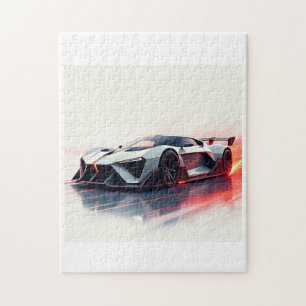 Futuristic Sports Car – Sleek AI-Generated Design  Jigsaw Puzzle