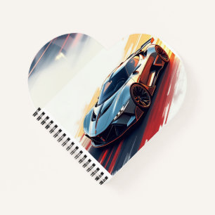 Futuristic Sports Car – Sleek AI-Generated Design Notebook