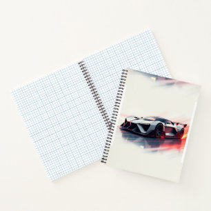 Futuristic Sports Car – Sleek AI-Generated Design  Notebook