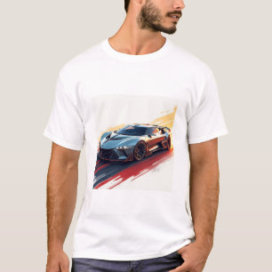 Futuristic Sports Car – Sleek AI-Generated Design  T-Shirt