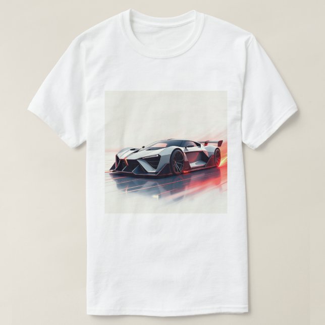 Futuristic Sports Car – Sleek AI-Generated Design  T-Shirt (Design Front)