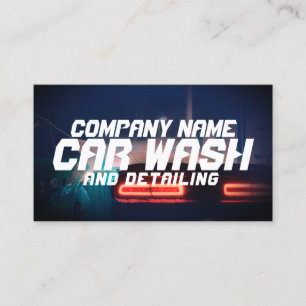 Futuristic style automotive  business card