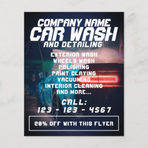 Futuristic style automotive flyer