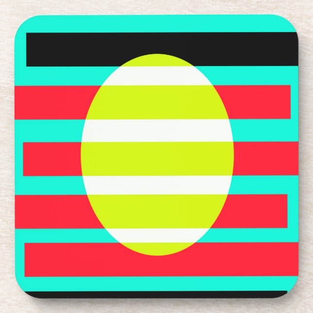 Futuristic sunset coaster (Front)