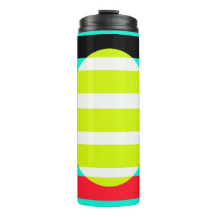 Futuristic sunset thermal tumbler