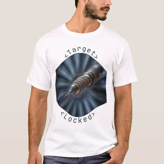 Futuristic Target Locked macro design T-Shirt (Front)