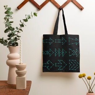 Futuristic Tech Arrow Circuit Design Tote Bag