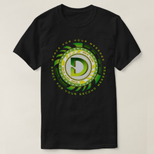 Futuristic Tech Letter D Typography Custom Text T-Shirt