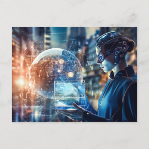 Futuristic Technology Postcard