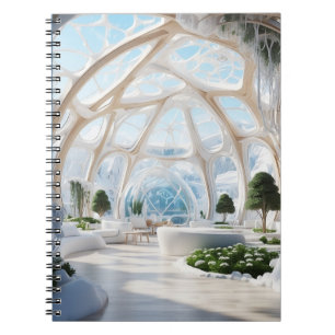 Futuristic town notebook