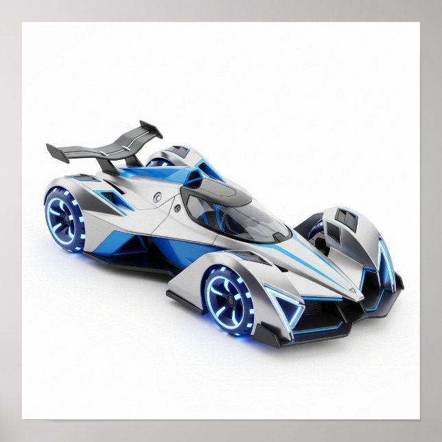 Futuristic Toy Car Poster (Front)